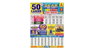 Lottery Sambad Today's Result October 30, 6 PM 2025 : Nagaland State Lottery Result