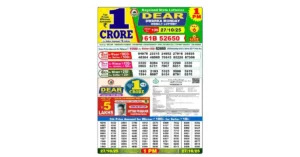 Lottery Sambad Today's Result October 27, 1 PM 2025 : Nagaland State Lottery Result