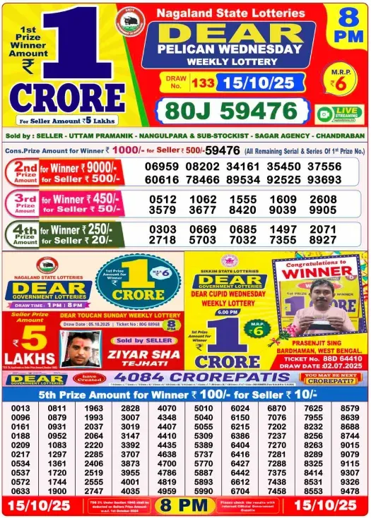 Lottery Result 8PM