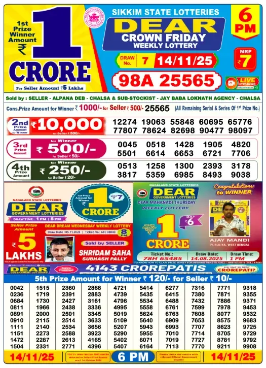 Lottery Sambad Result