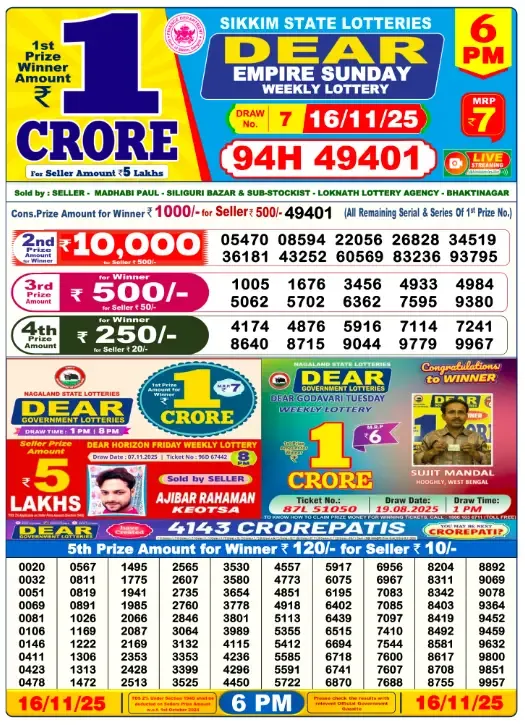 Lottery Sambad Result