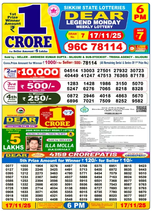 Lottery Sambad Result