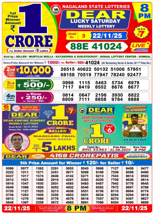 Lottery Sambad Result