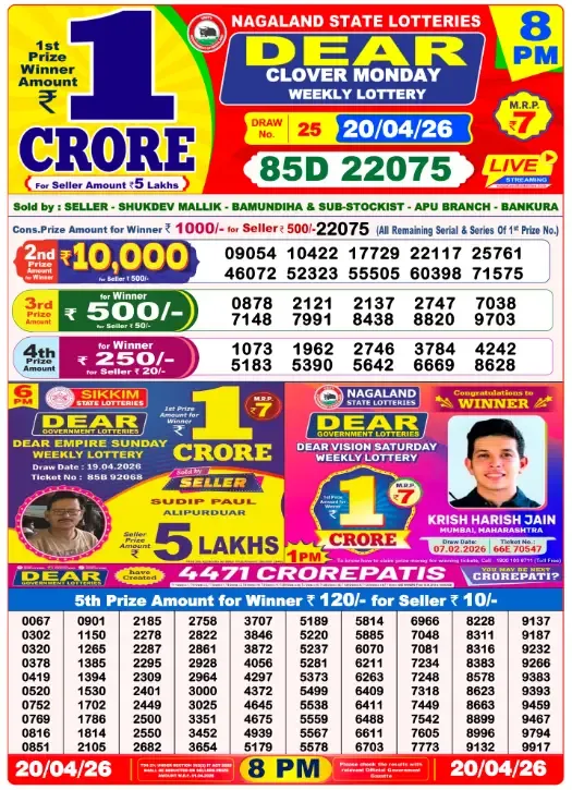 Lottery Result 8PM